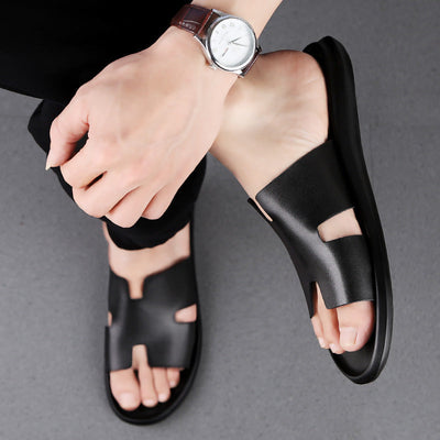 Victor – Flip-Flop-Sandalen aus veganem Leder für Herren