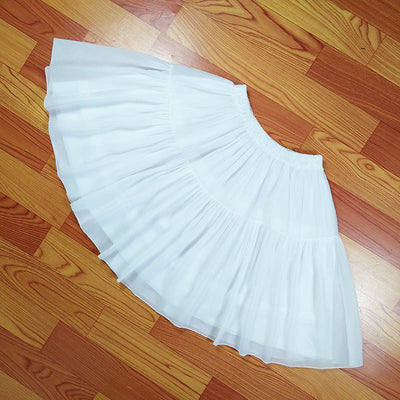 Lily – Verstellbarer Lolita-Petticoat mit Fischgrätenmuster