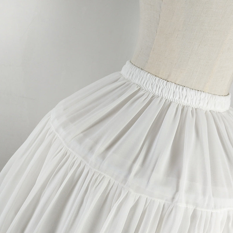 Lily – Verstellbarer Lolita-Petticoat mit Fischgrätenmuster