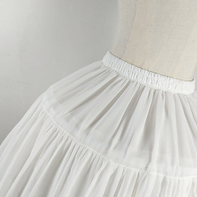 Lily – Verstellbarer Lolita-Petticoat mit Fischgrätenmuster