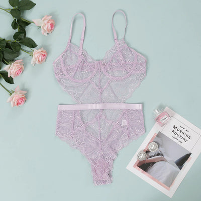Carol – Sexy Spitzenkorsett Einteiler für Damen