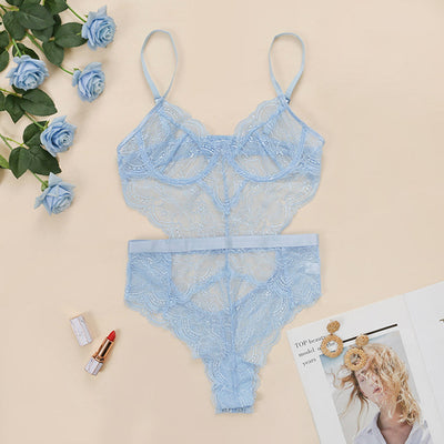 Carol – Sexy Spitzenkorsett Einteiler für Damen