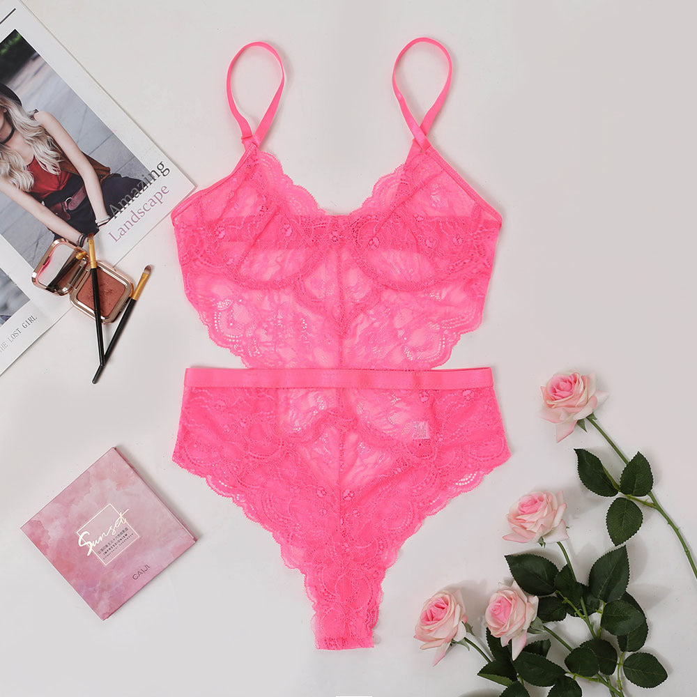 Carol – Sexy Spitzenkorsett Einteiler für Damen
