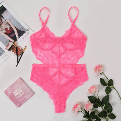 Carol – Sexy Spitzenkorsett Einteiler für Damen
