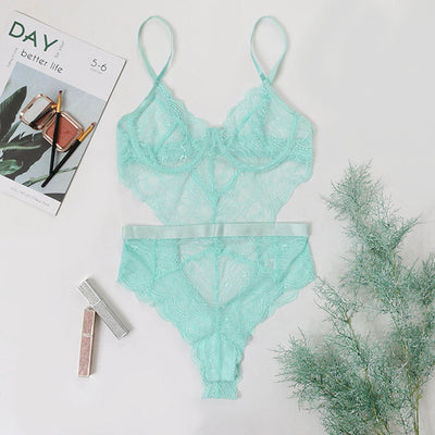 Carol – Sexy Spitzenkorsett Einteiler für Damen