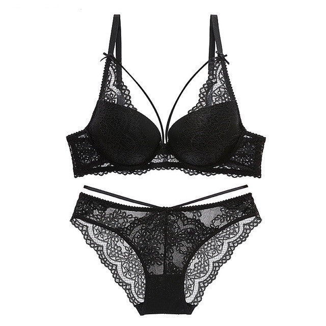Robyn – Grünes Push-up-BH-Set für Damen