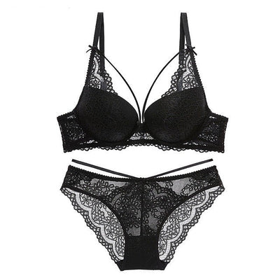 Robyn – Grünes Push-up-BH-Set für Damen