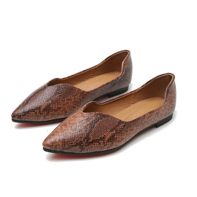 Robyn – Ballerina Flats mit Serpentinmuster