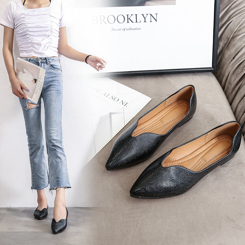 Robyn – Ballerina Flats mit Serpentinmuster