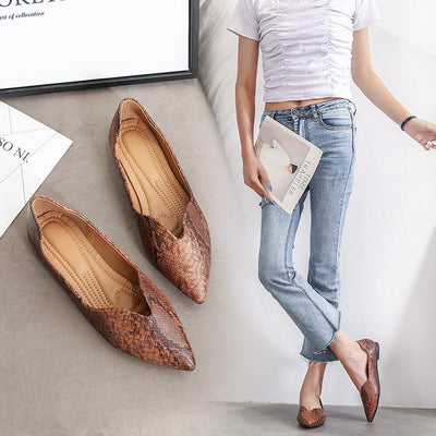Robyn – Ballerina Flats mit Serpentinmuster