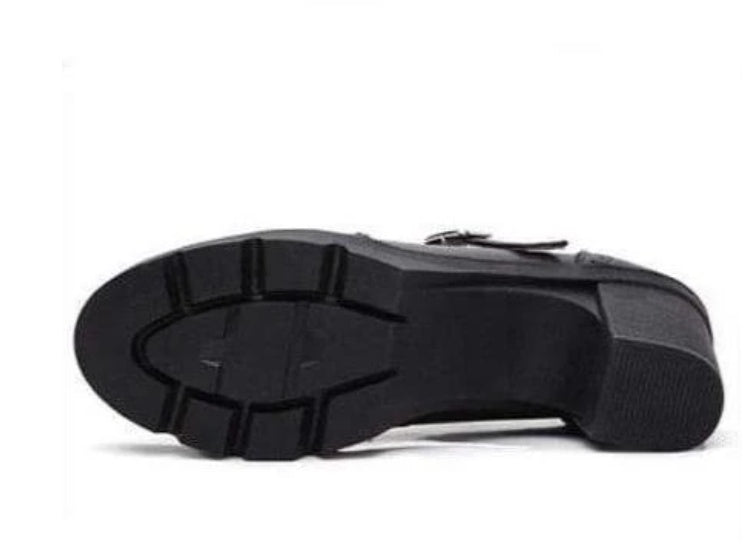 Georgina – Retro Mary Jane Pumps aus veganem Leder