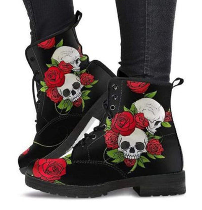 Katy – Bedruckte Damen-Schnürstiefel