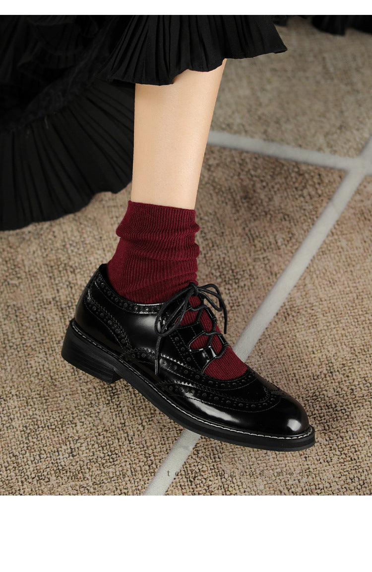 Dawn – Stilvolle Damen Oxford Schnürschuhe aus veganem Leder mit Farbkombination
