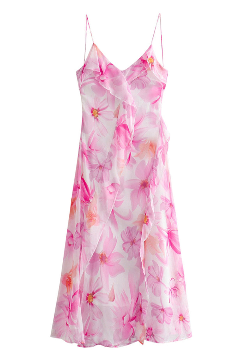 Halterneck Kleid Rüschen & Rückenfrei – Leichtes Abendkleid Damen