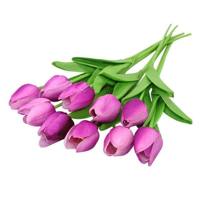 10-teilige Kunsttulpen Künstliche Blumen