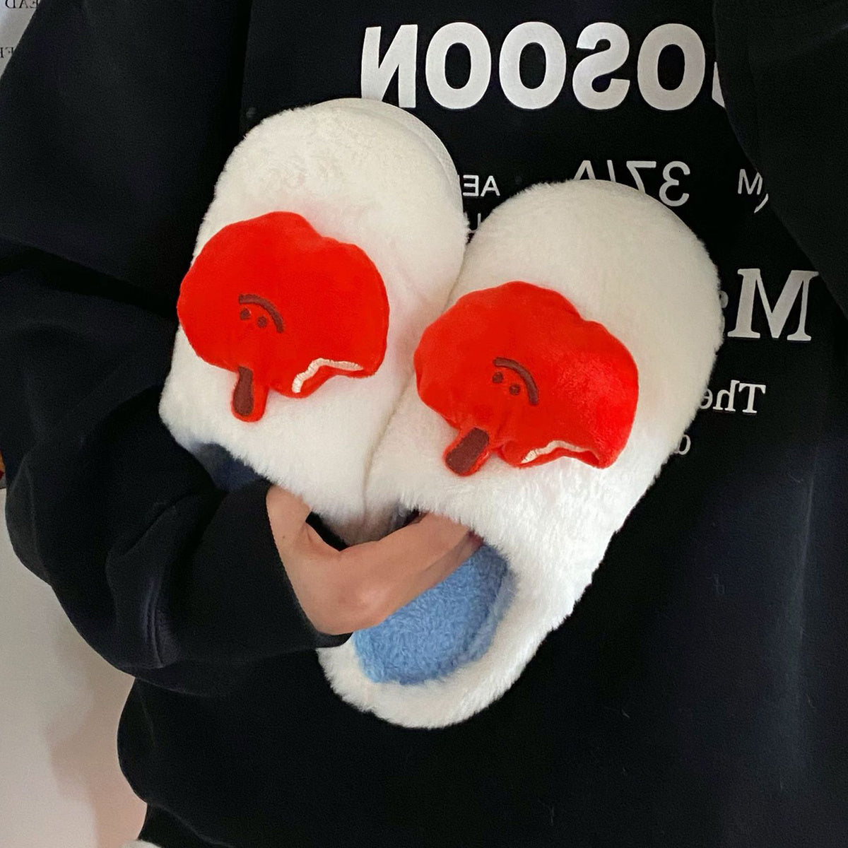 Francesca – Niedliche Plüsch-Hausschuhe aus Fleece für Damen