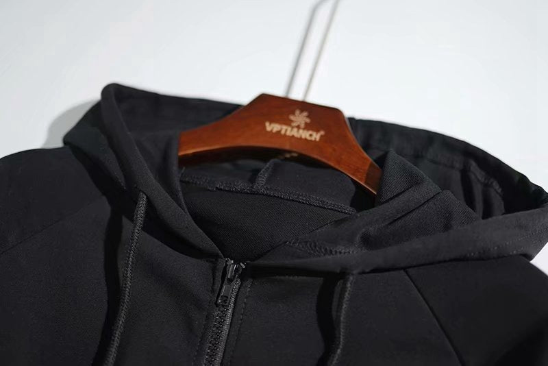 Helen – Slimmer Damenhoodie in Uni-Farbe mit hohem Bund