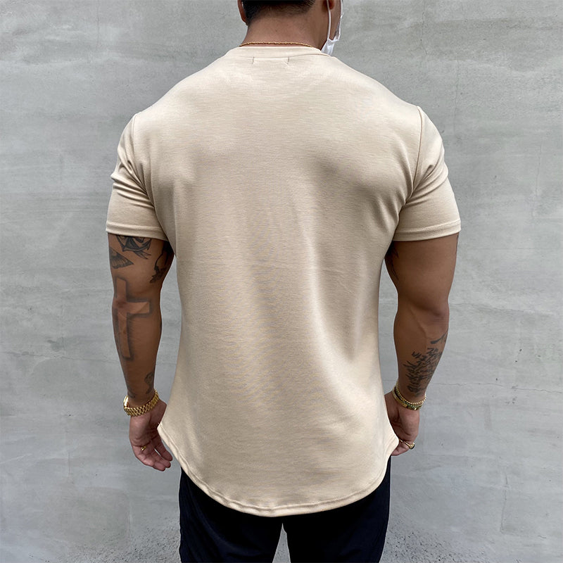 Sport-T-Shirt aus dehnbarer reiner Baumwolle