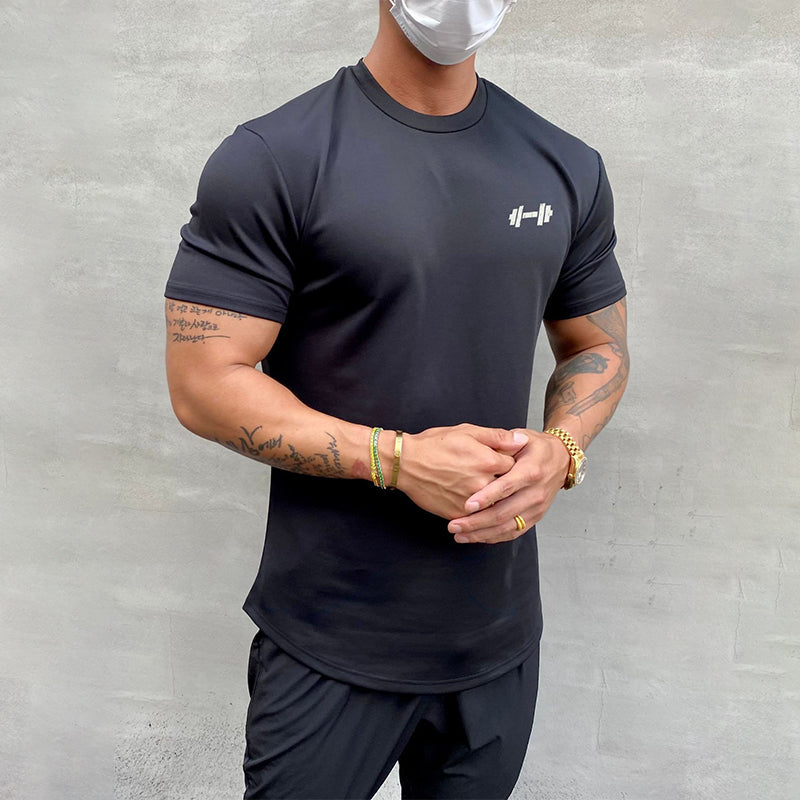 Sport-T-Shirt aus dehnbarer reiner Baumwolle