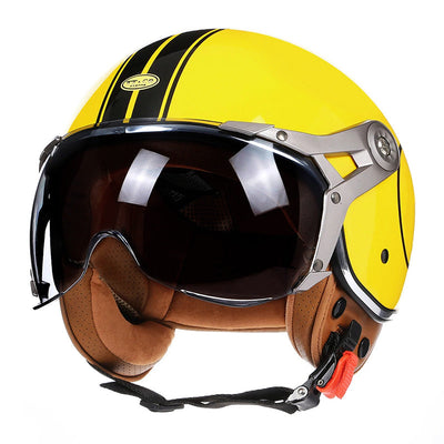 Vintage Racer Helm mit Blase