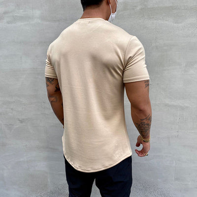 Sport-T-Shirt aus dehnbarer reiner Baumwolle