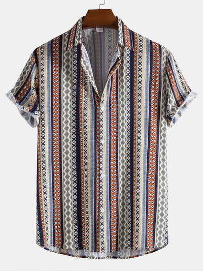 Shirt mit geometrischem Ethnomuster