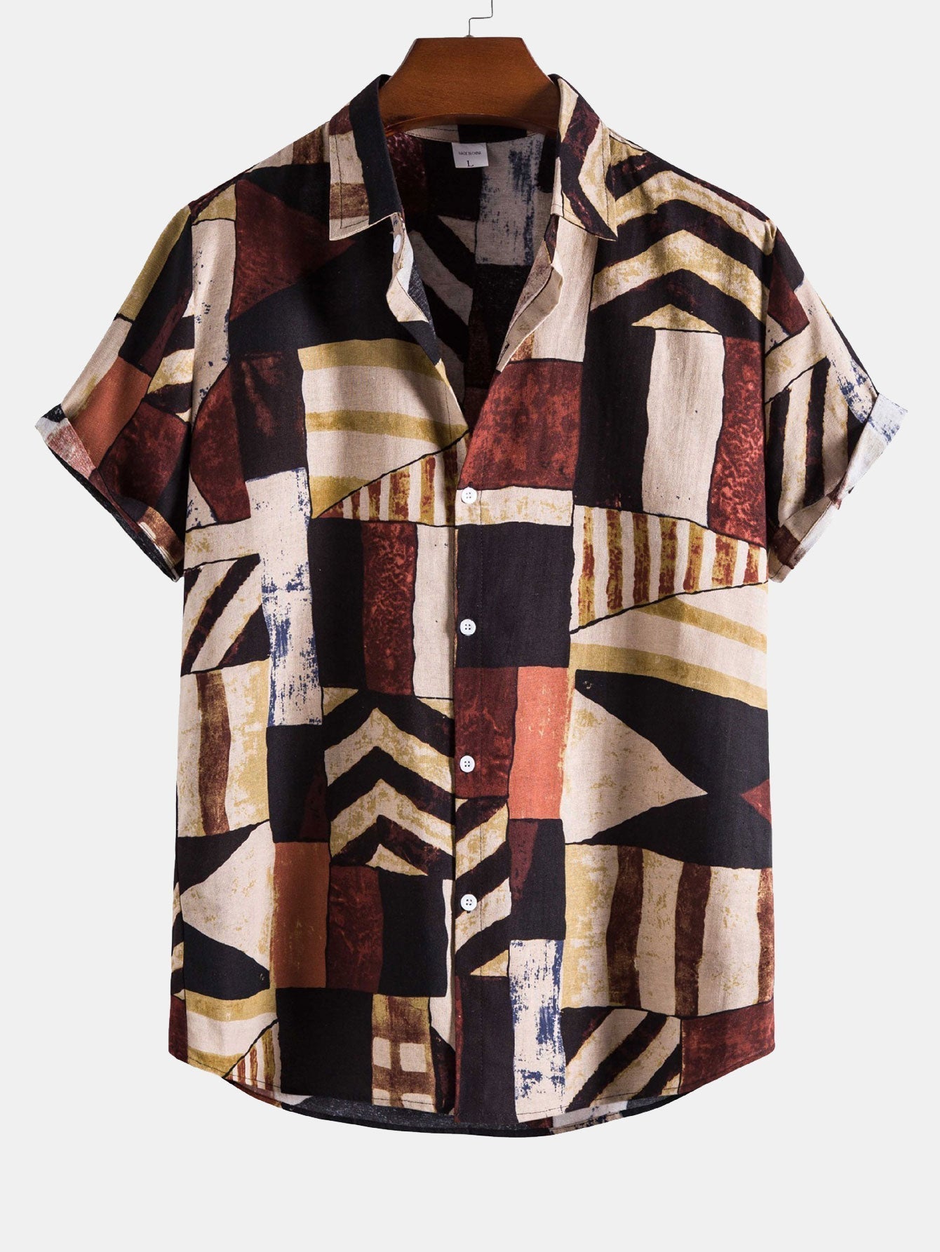Retro-Camisole mit geometrischem Druck