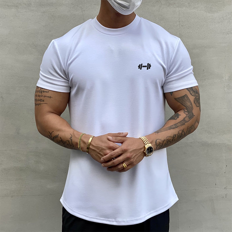 Sport-T-Shirt aus dehnbarer reiner Baumwolle