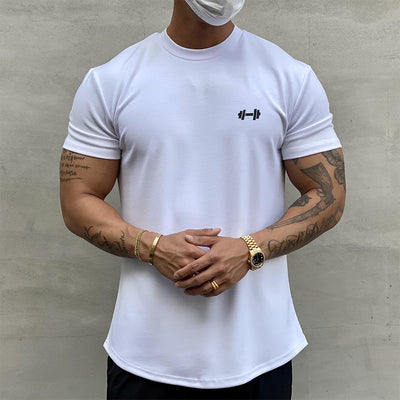 Sport-T-Shirt aus dehnbarer reiner Baumwolle