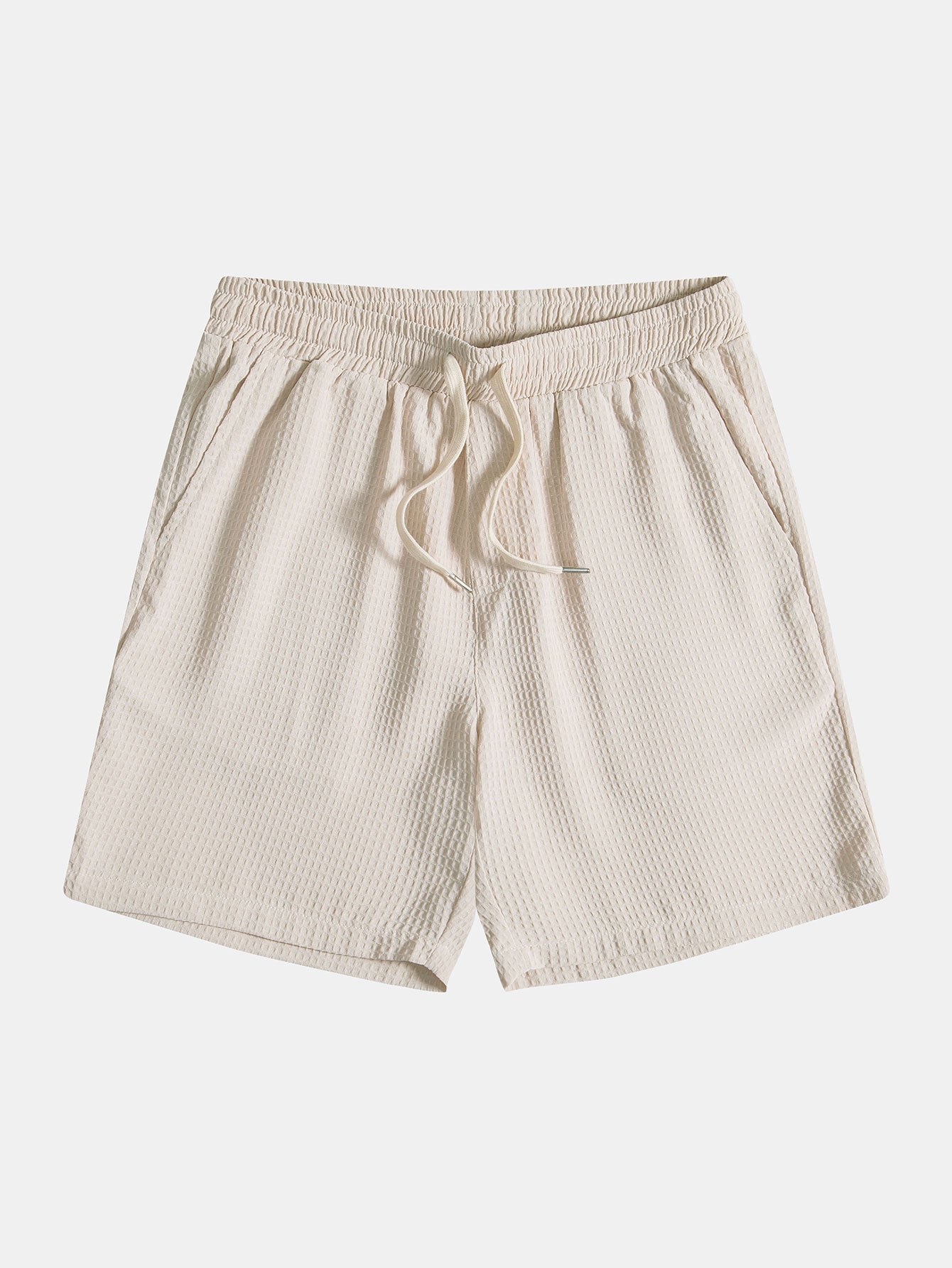 Shirt und Shorts mit Waffelkragen Revere-Kragen