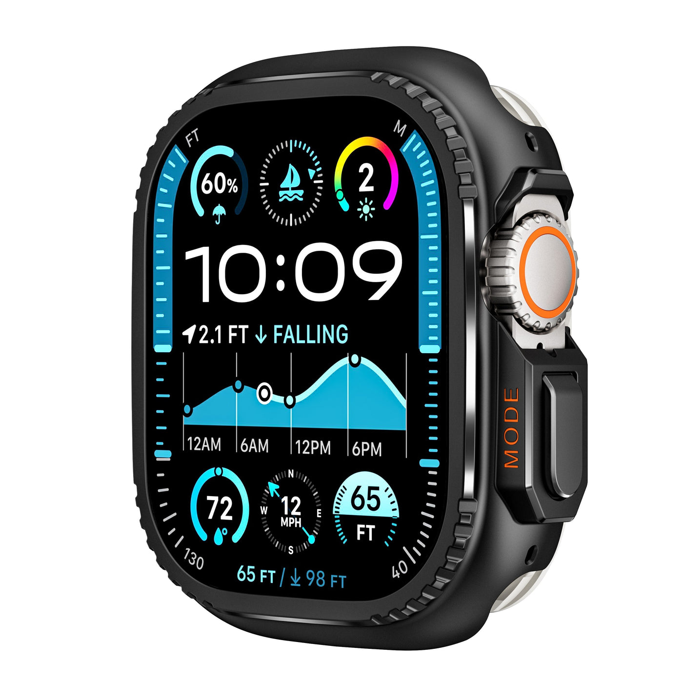 ULTRA LOOK-Robustes Titanlegierungsgehäuse für die Apple Watch