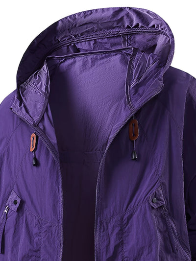 Lucan | Wasserdichter Outdoor-Windbreaker mit verstellbarer Kapuze