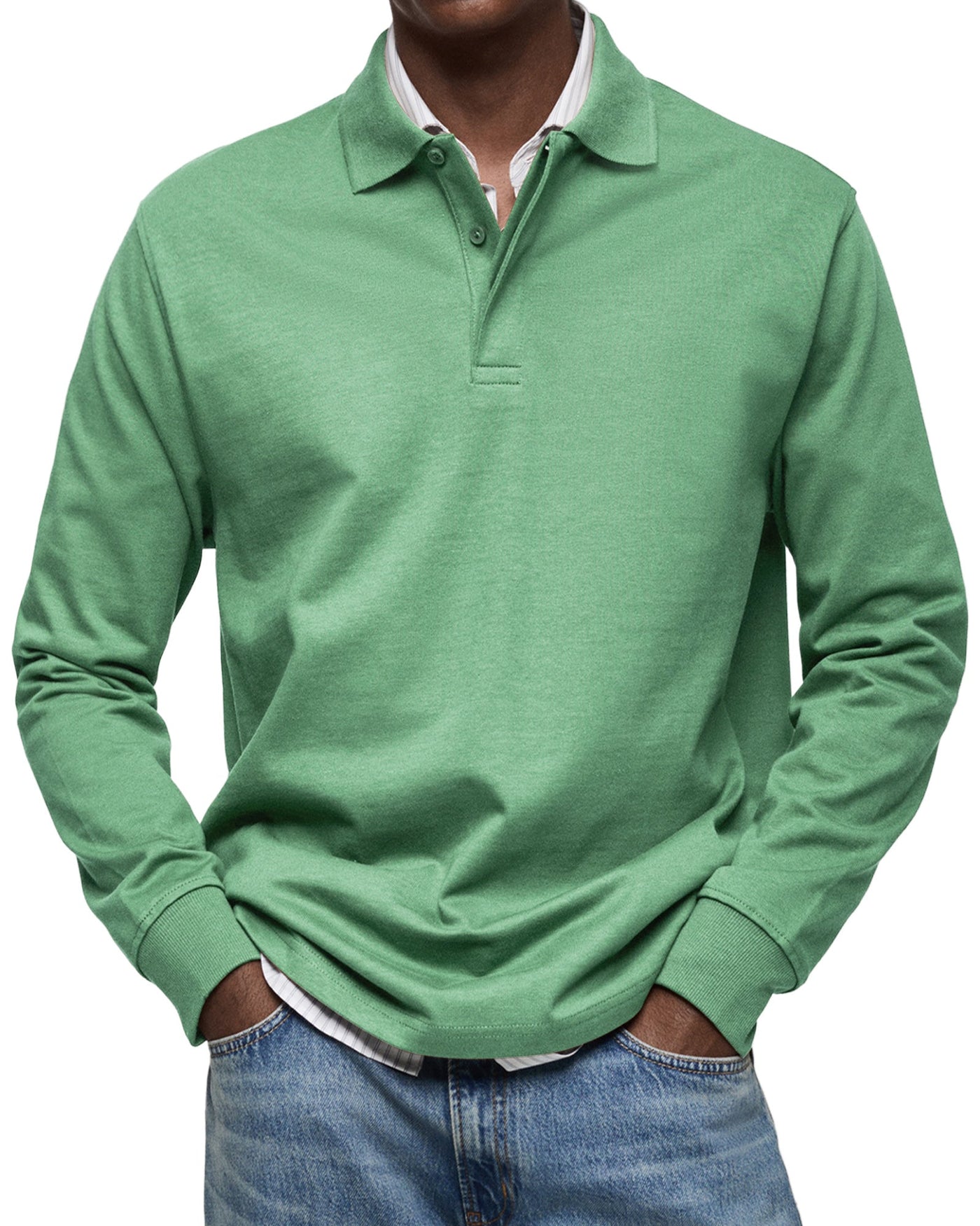 Jaro | Casual Langarm Polo-Shirt