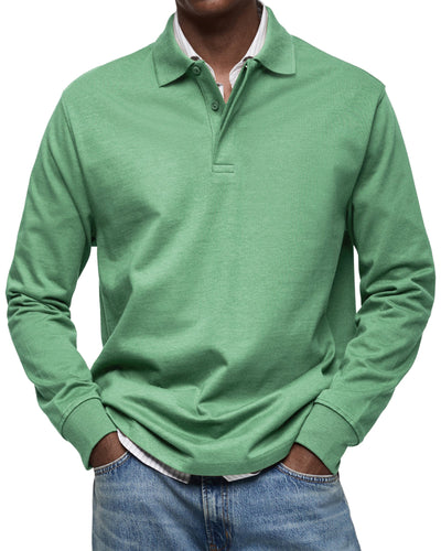 Jaro | Casual Langarm Polo-Shirt