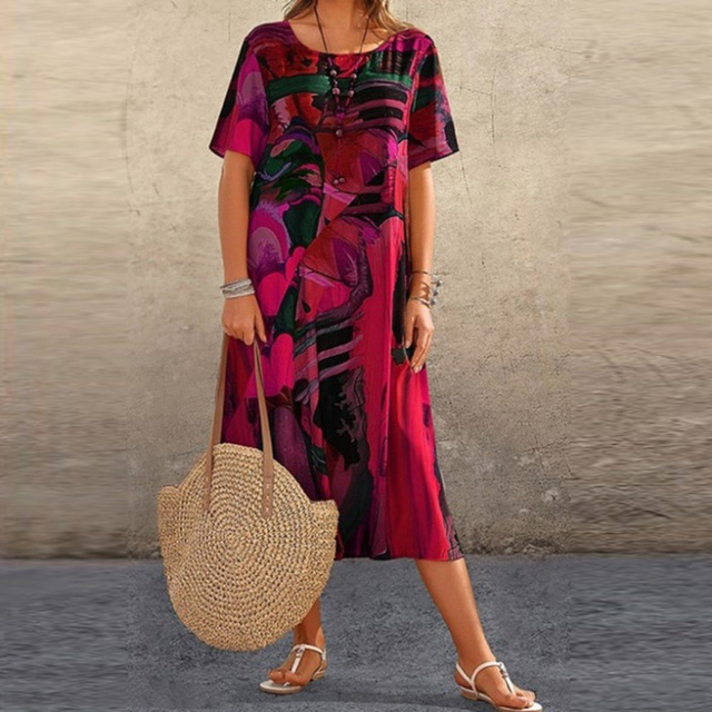 Paige - Bequemes Blumenkleid