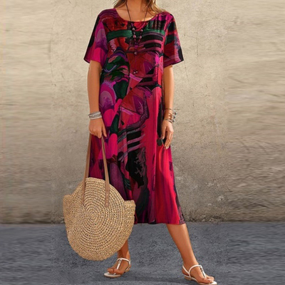 Paige - Bequemes Blumenkleid