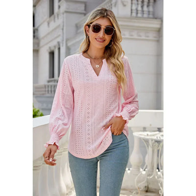 Elegantes Shirt mit V-Ausschnitt für Frauen
