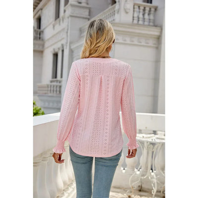 Elegantes Shirt mit V-Ausschnitt für Frauen
