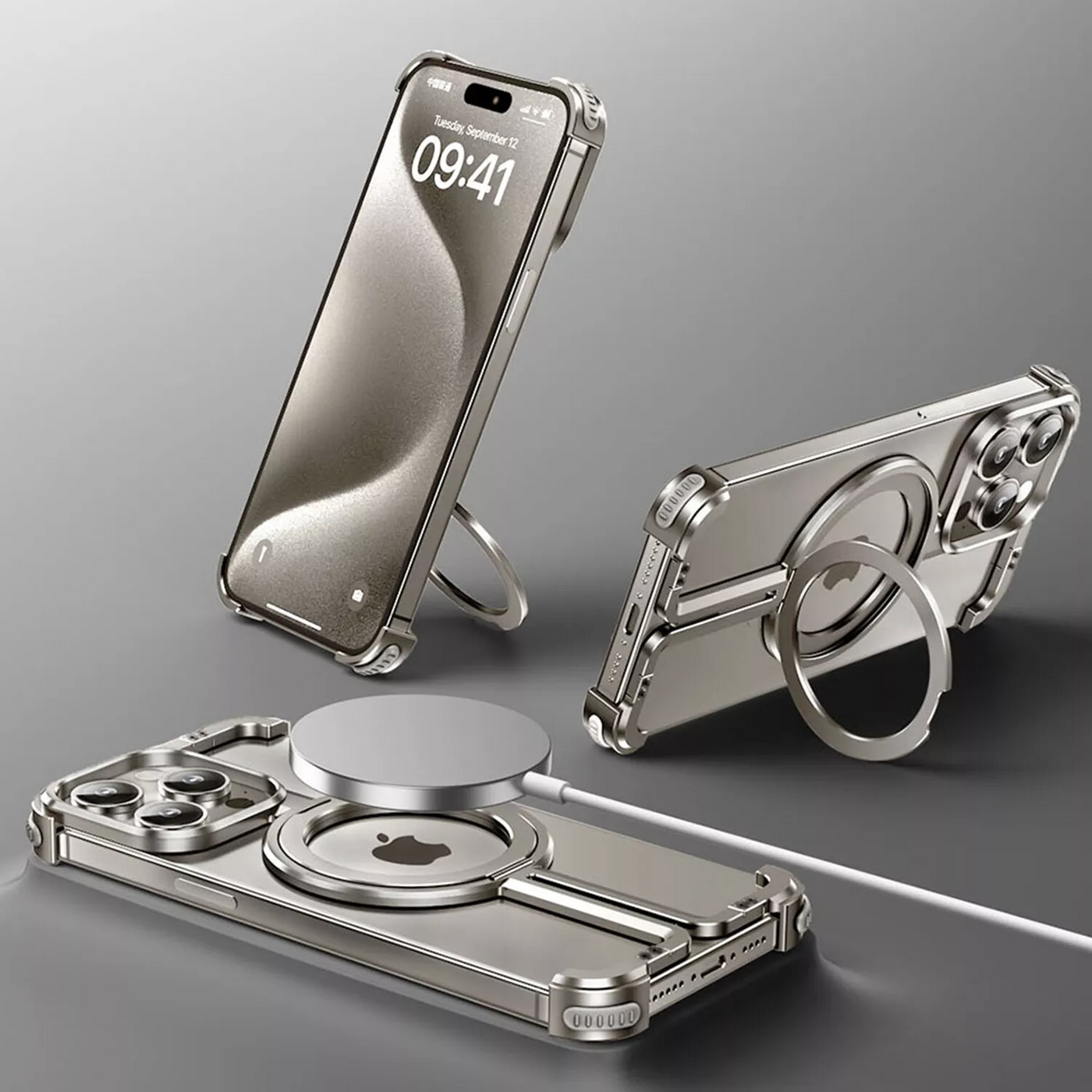 Robuste ultra-schlanke Titan iPhone Rüstungshülle