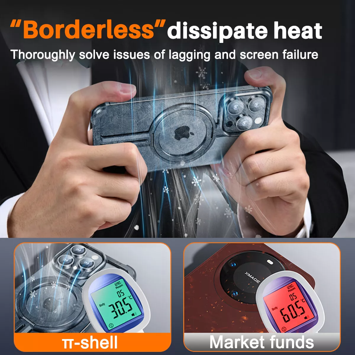 Robuste ultra-schlanke Titan iPhone Rüstungshülle