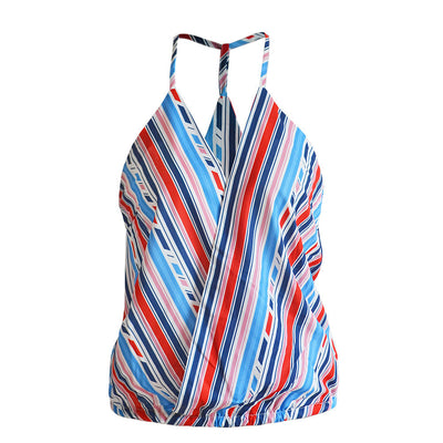 Gabrielle – Damen V-Ausschnitt Camisole mit Farbstreifen