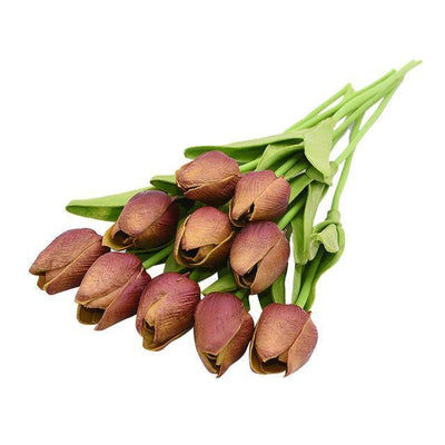 10-teilige Kunsttulpen Künstliche Blumen