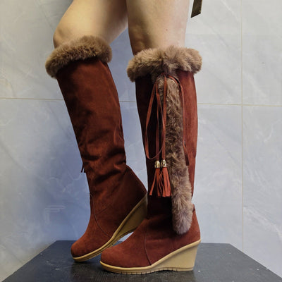 Marion – Damen Keilstiefel mit Plüsch