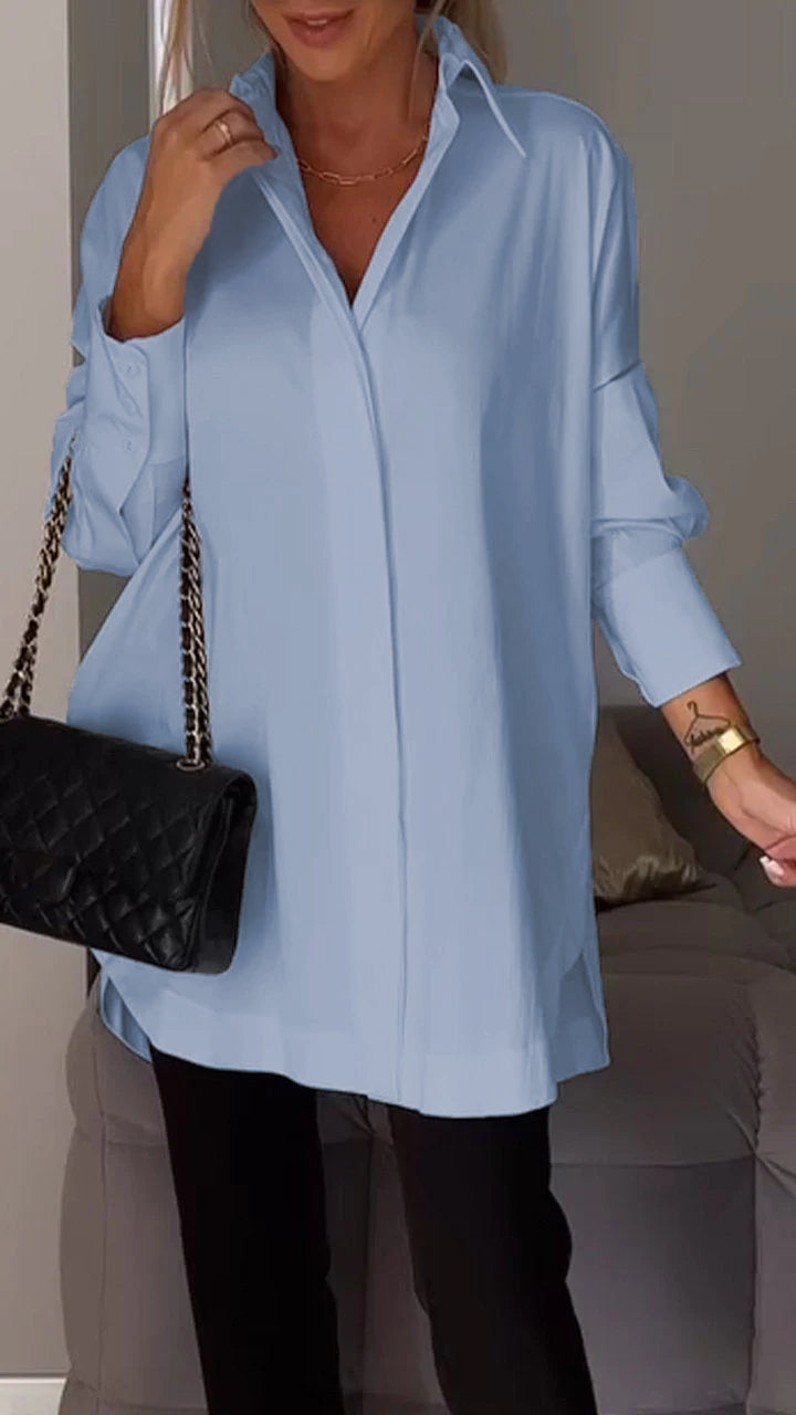Juliana | Elegantes Hemd mit Kapellenöffnung