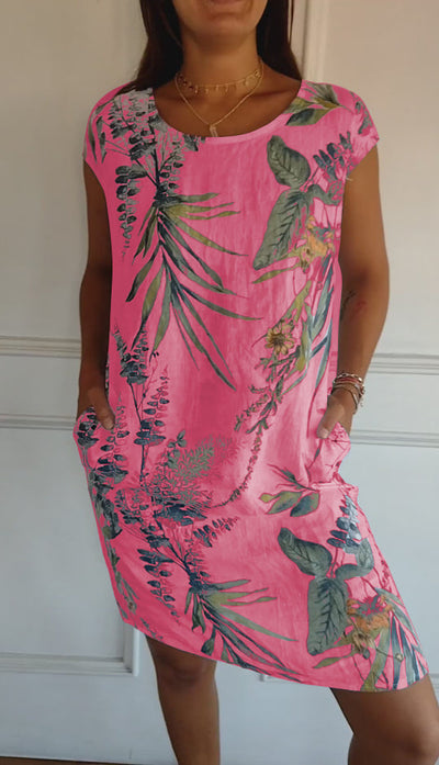 Annelyn - Comfortable Round Neck Dress