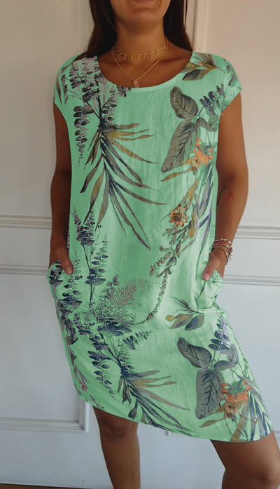 Annelyn - Comfortable Round Neck Dress