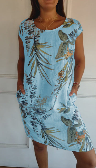 Annelyn - Comfortable Round Neck Dress