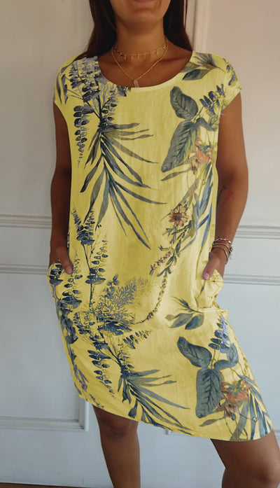 Annelyn - Comfortable Round Neck Dress