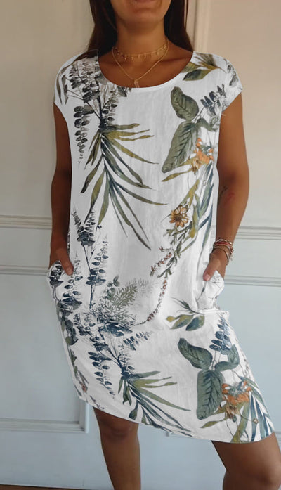 Annelyn - Comfortable Round Neck Dress