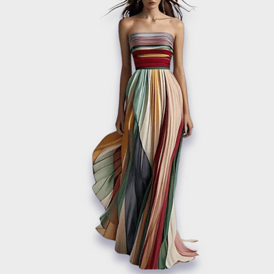 Gesine | Langes Kleid aus Premiumstoff, handgefertigt